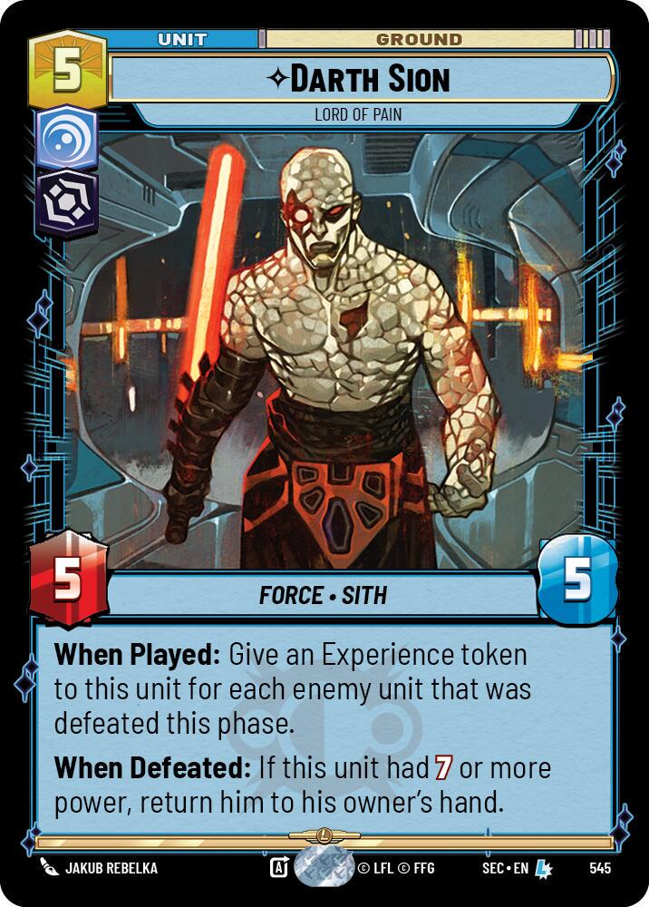 Darth Sion - Lord of Pain [Foil] #545