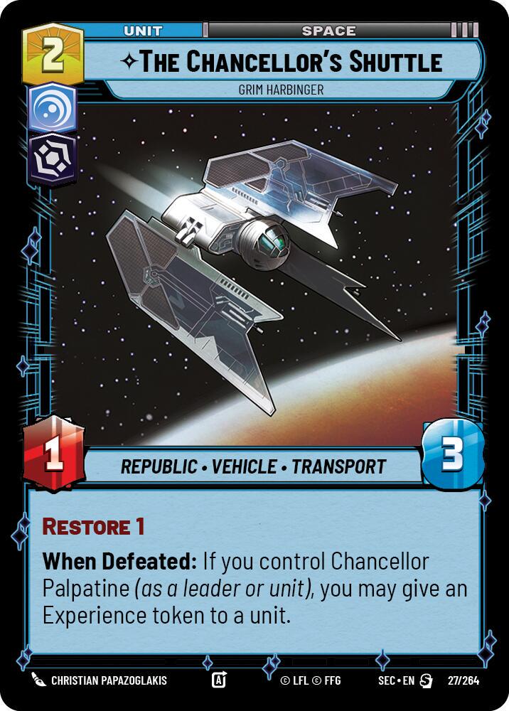 The Chancellor's Shuttle - Grim Harbinger #27