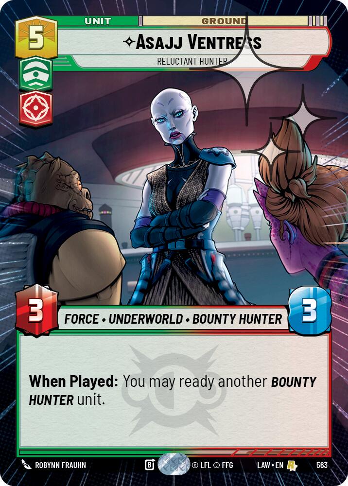 Asajj Ventress - Reluctant Hunter [Hyperspace Foil] #563