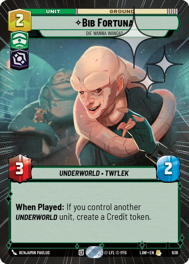 Bib Fortuna - Die Wanna Wanga? [Hyperspace Foil] #636