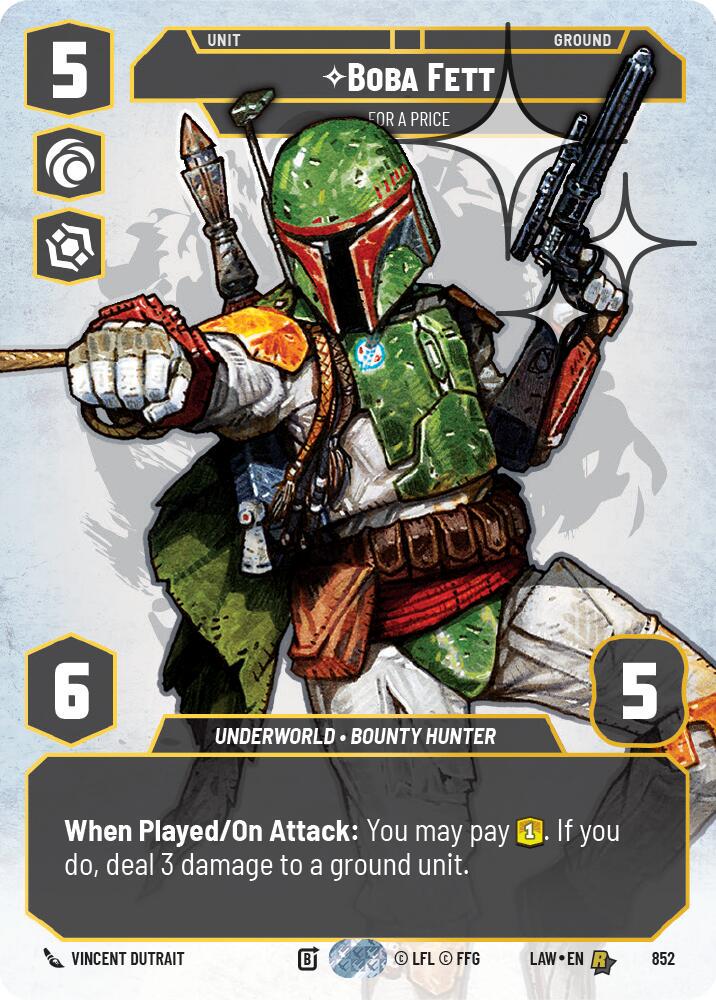 Boba Fett - For a Price [Prestige Foil] #852