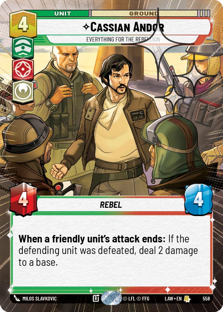 Cassian Andor - Everything for the Rebellion [Hyperspace Foil] #558