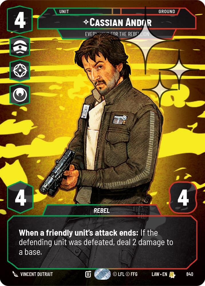 Cassian Andor - Everything for the Rebellion [Prestige Foil] #840