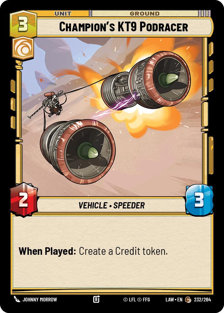 Champion's KT-9 Podracer #232