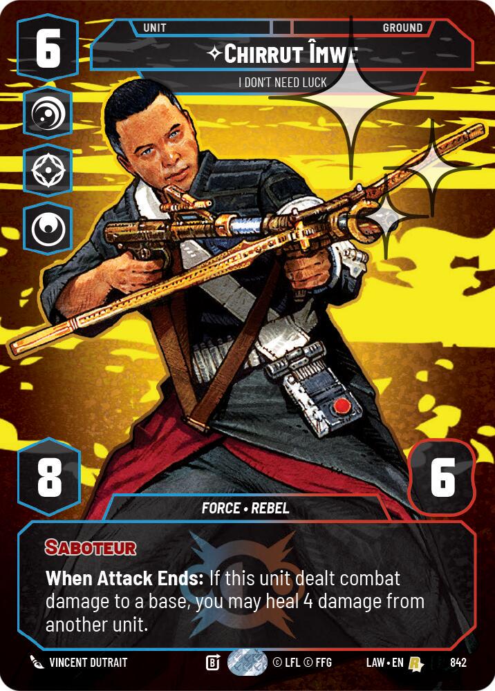 Chirrut Imwe - I Don't Need Luck [Prestige Foil] #842