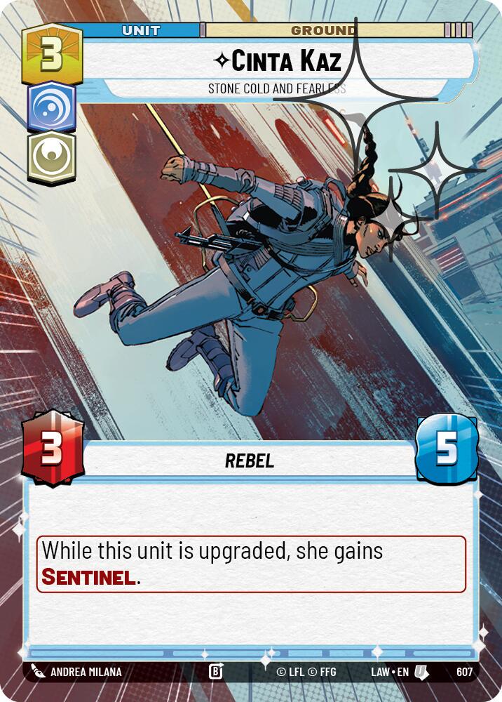 Cinta Kaz - Stone Cold and Fearless [Hyperspace Foil] #607