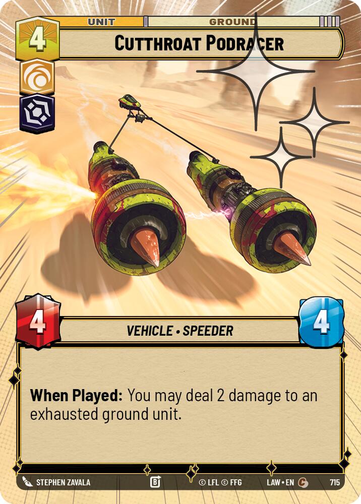 Cutthroat Podracer [Hyperspace Foil] #715