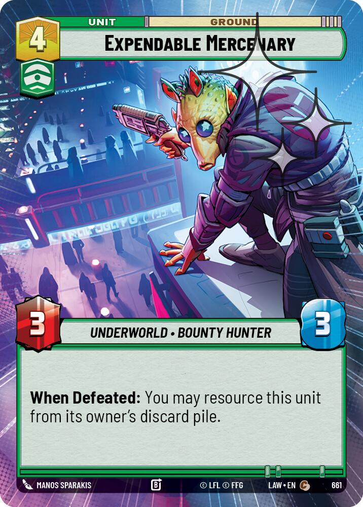 Expendable Mercenary [Hyperspace Foil] #661