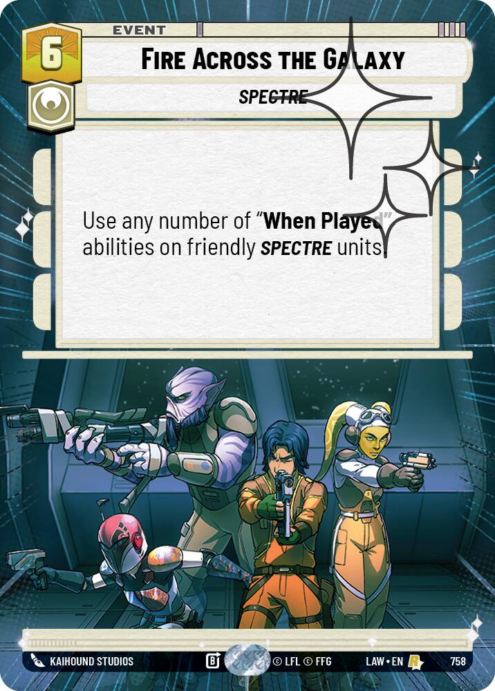 Fire Across the Galaxy [Hyperspace Foil] #758