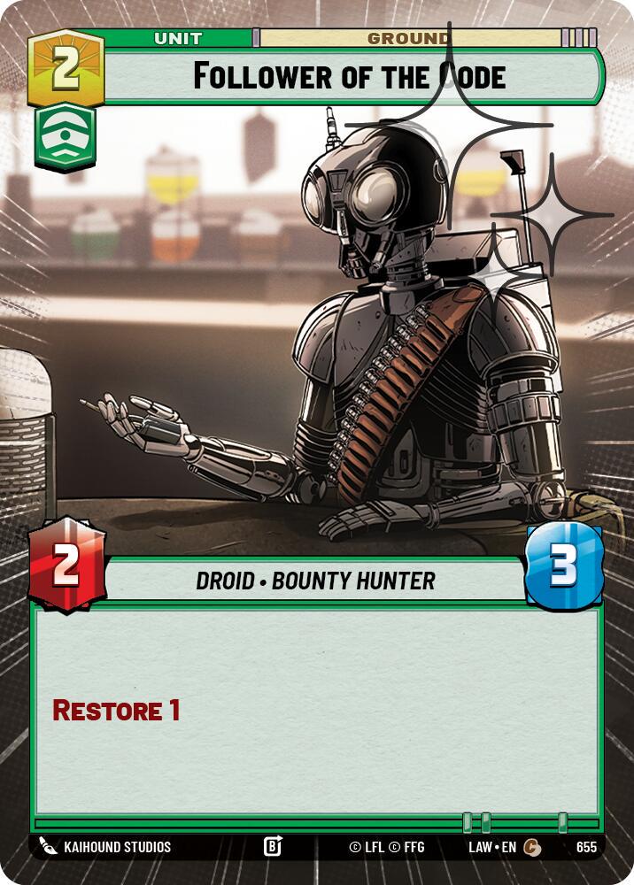 Follower of the Code [Hyperspace Foil] #655