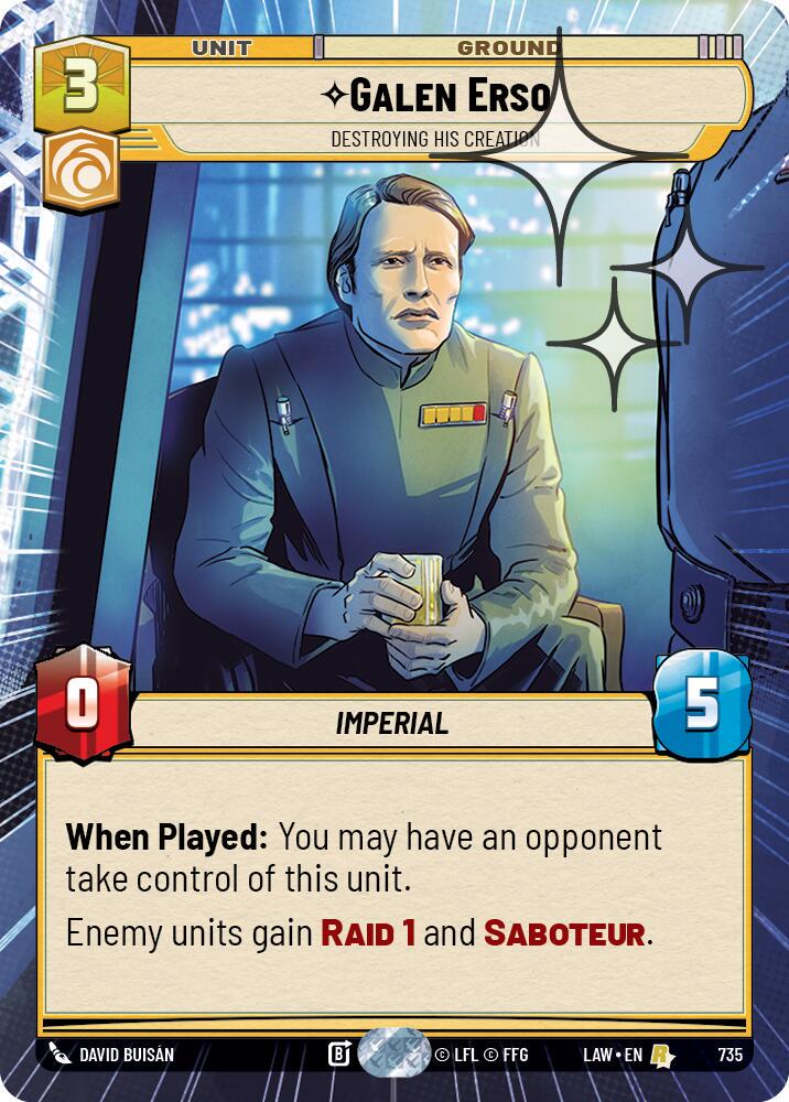 Galen Erso - Destroying His Creation [Hyperspace Foil] #735