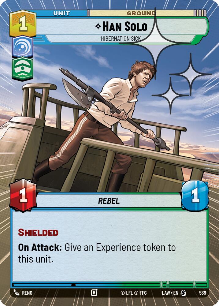 Han Solo - Hibernation Sick [Hyperspace Foil] #539