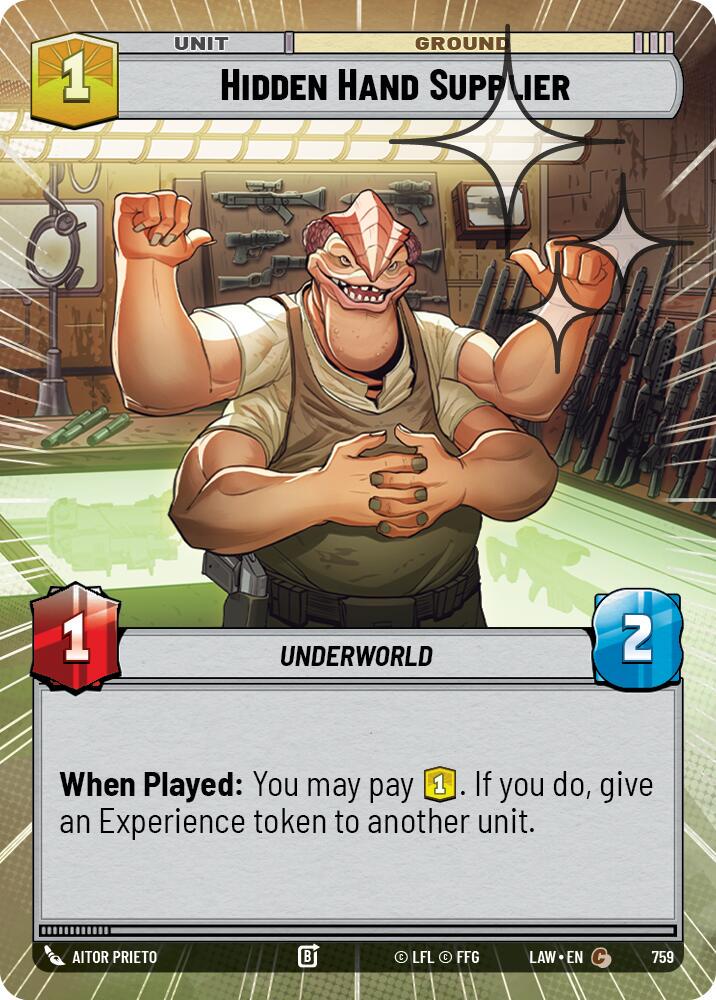 Hidden Hand Supplier [Hyperspace Foil] #759