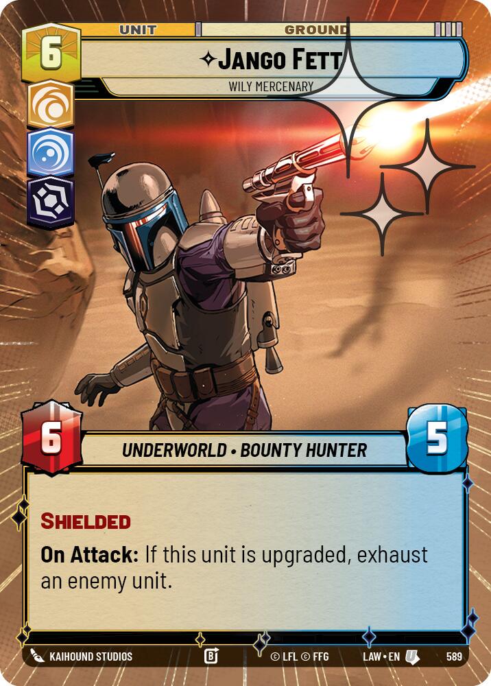 Jango Fett - Wily Mercenary [Hyperspace Foil] #589