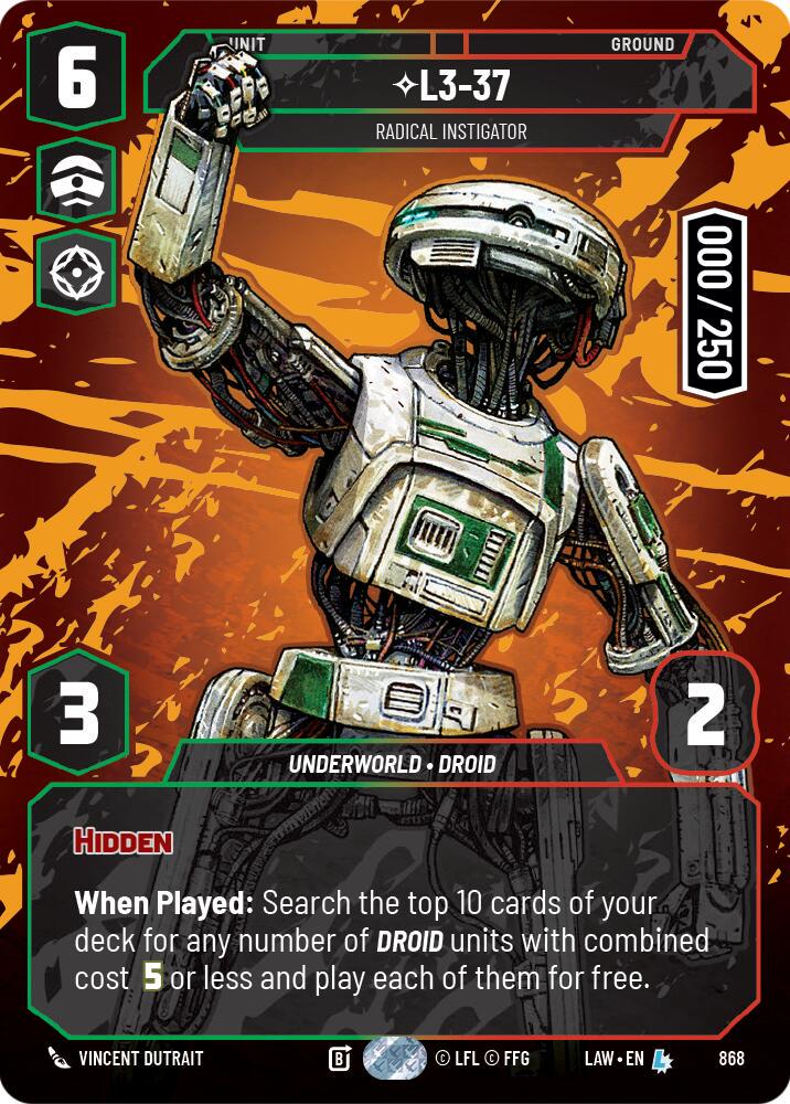 L3-37 - Radical Instigator [Serialized] #868