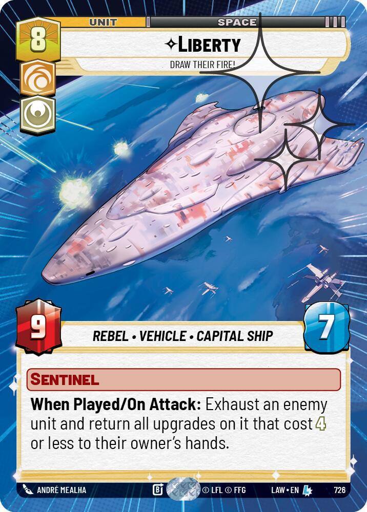 Liberty - Draw Their Fire! [Hyperspace Foil] #726