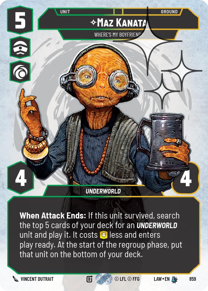 Maz Kanata - Where's My Boyfriend? [Prestige Foil] #859