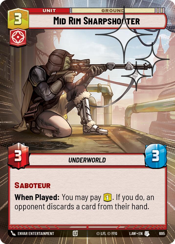 Mid Rim Sharpshooter [Hyperspace Foil] #695