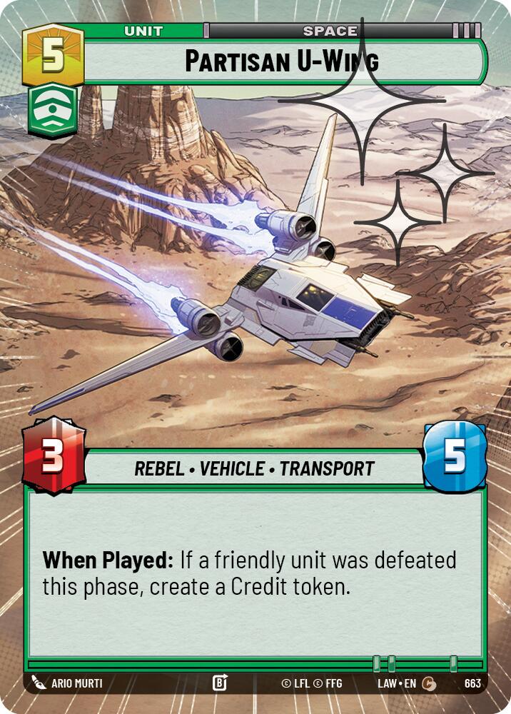 Partisan U-Wing [Hyperspace Foil] #663