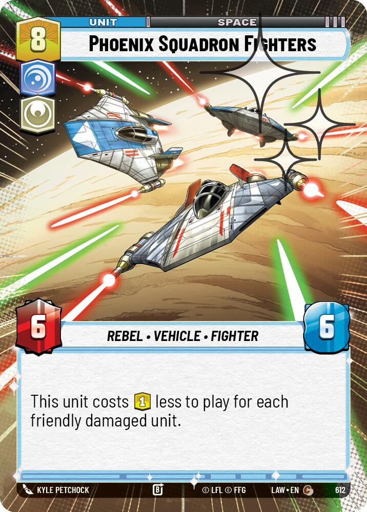 Phoenix Squadron Fighters [Hyperspace Foil] #612