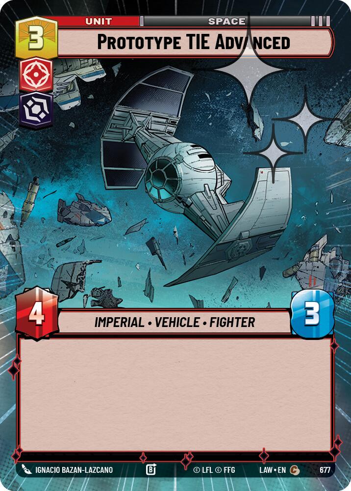 Prototype TIE Advanced [Hyperspace Foil] #677