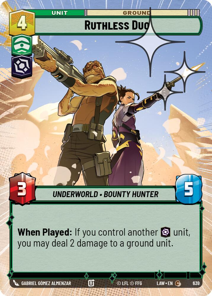 Ruthless Duo [Hyperspace Foil] #639