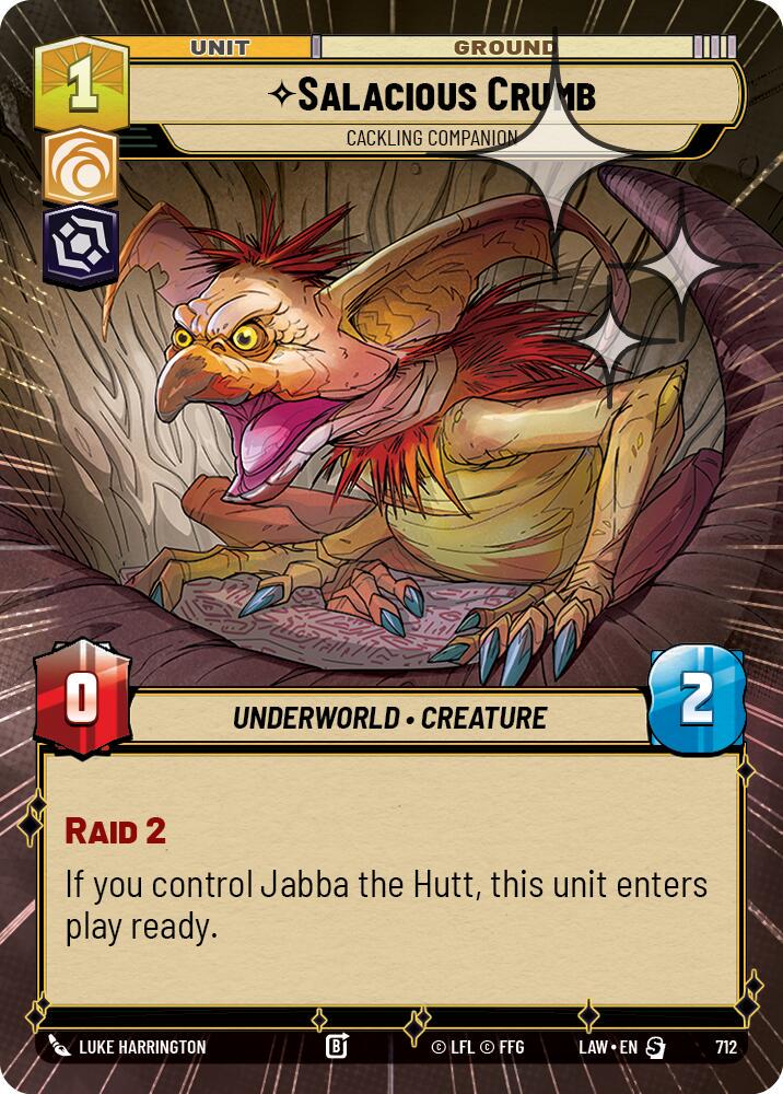 Salacious Crumb - Cackling Companion [Hyperspace Foil] #712