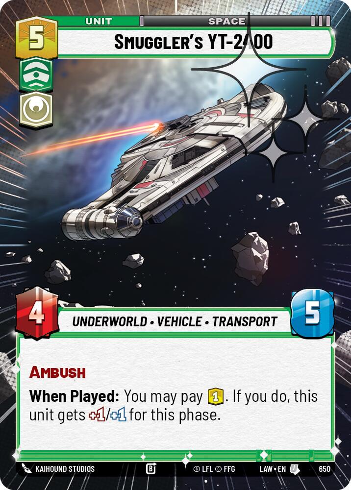 Smuggler's YT-2400 [Hyperspace Foil] #650