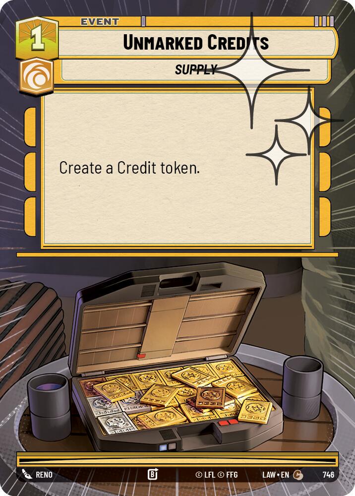 Unmarked Credits [Hyperspace Foil] #746