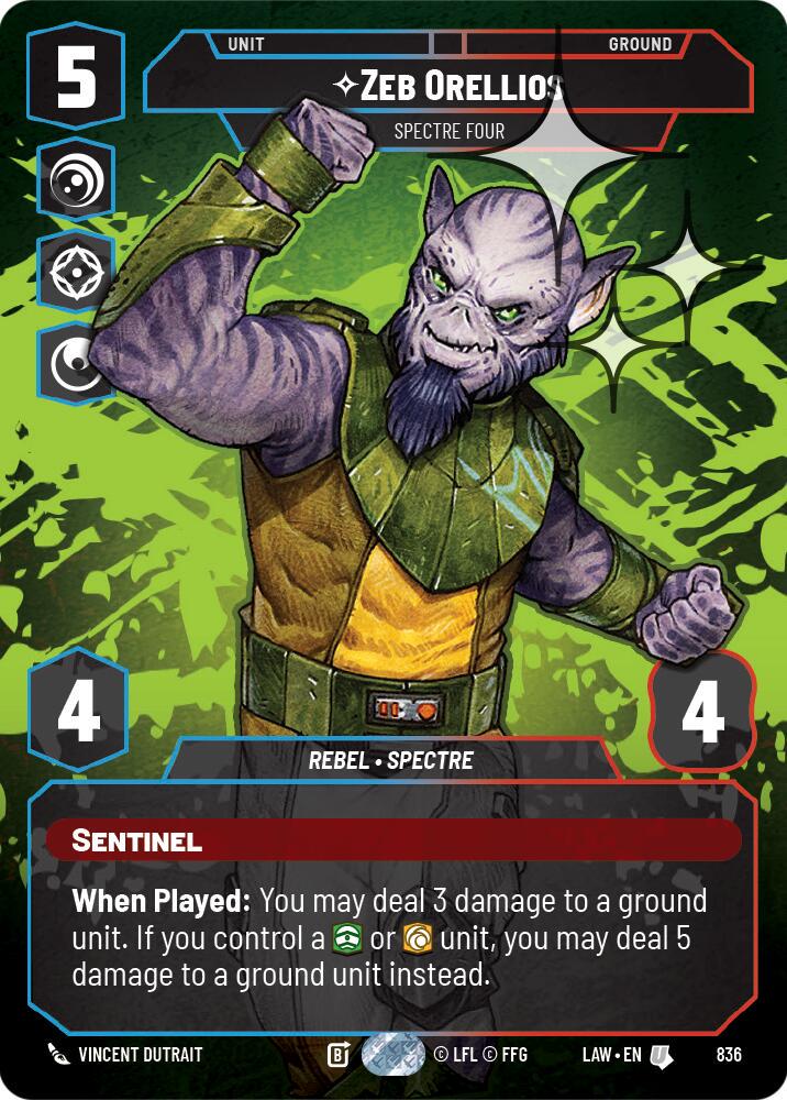 Zeb Orellios - Spectre Four [Prestige Foil] #836
