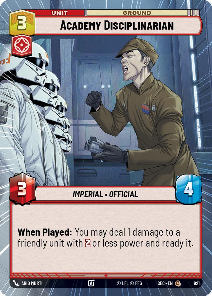 Academy Disciplinarian [Hyperspace Foil] #921