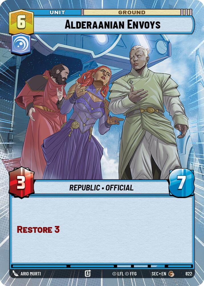 Alderaanian Envoys [Hyperspace Foil] #822