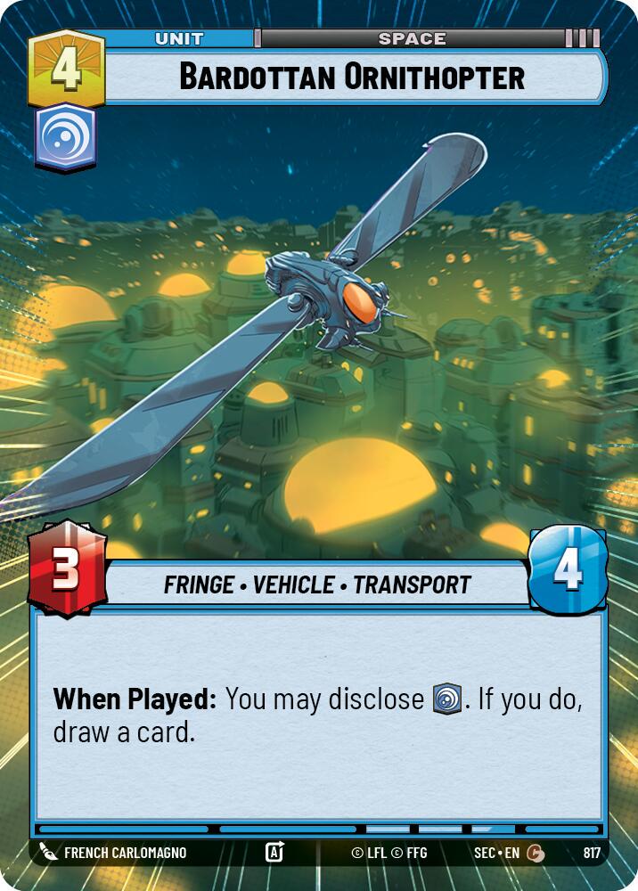 Bardottan Ornithopter [Hyperspace Foil] #817