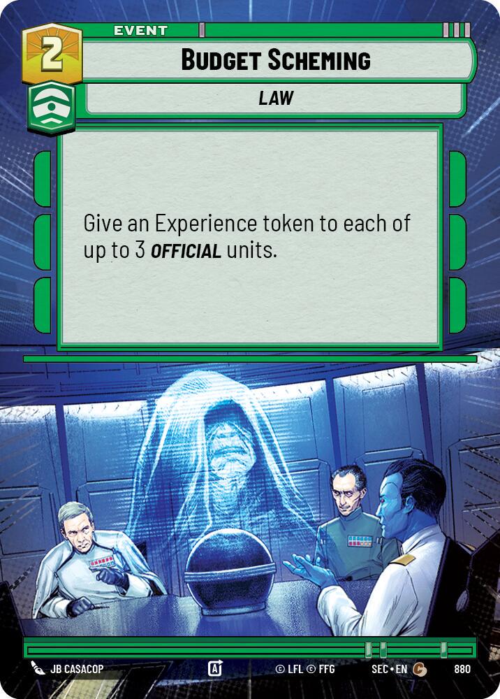 Budget Scheming [Hyperspace Foil] #880