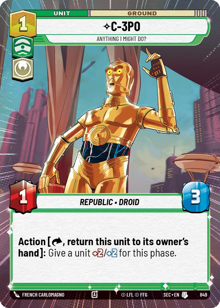 C-3PO - Anything I Might Do? [Hyperspace Foil] #849