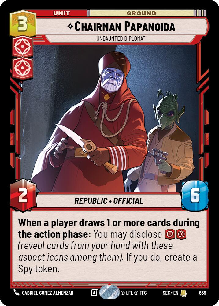Chairman Papanoida - Undaunted Diplomat [Foil] #669