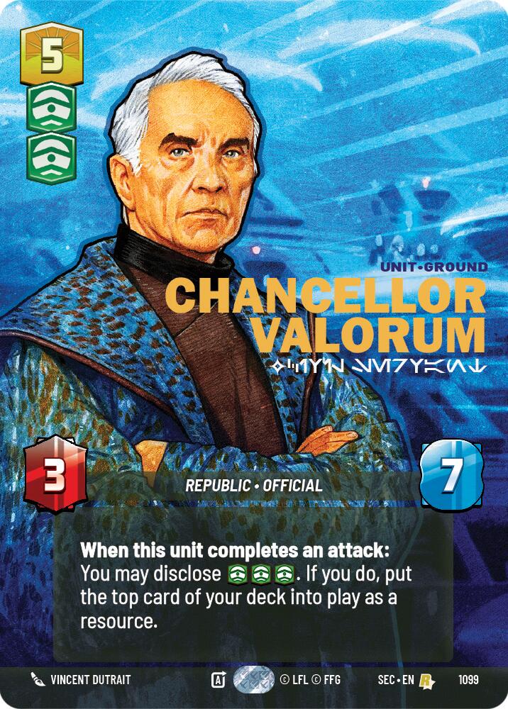 Chancellor Valorum - Civil Servant [Prestige Foil] #1099