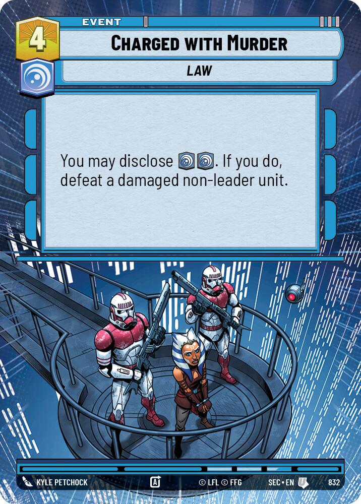Charged with Murder [Hyperspace Foil] #832