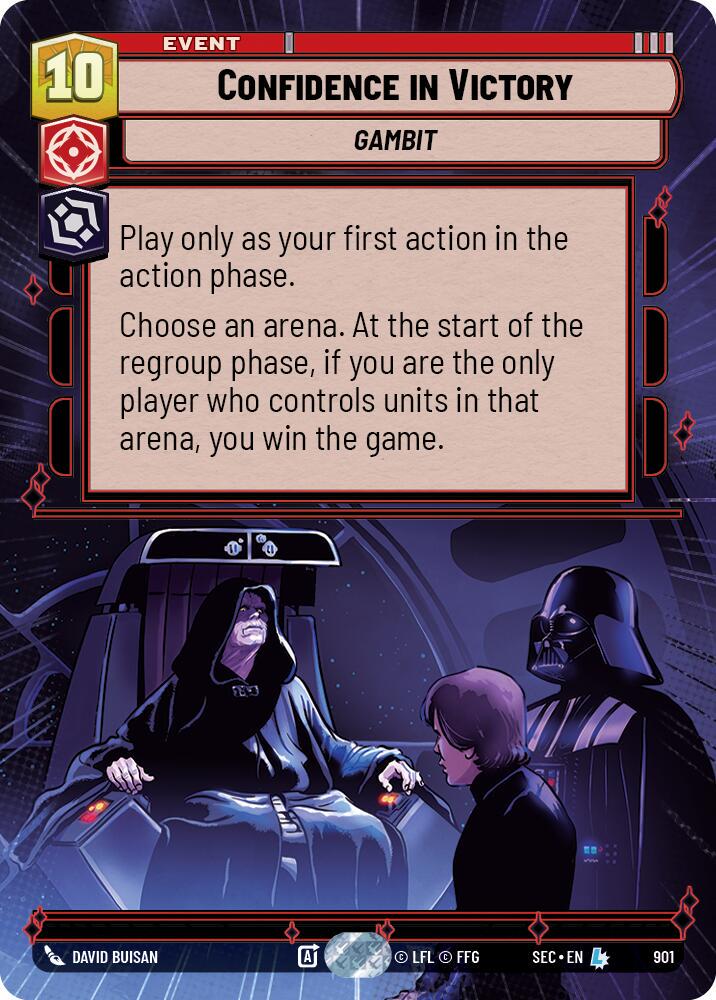 Confidence in Victory [Hyperspace Foil] #901