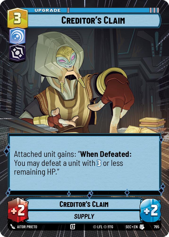 Creditor's Claim [Hyperspace Foil] #795
