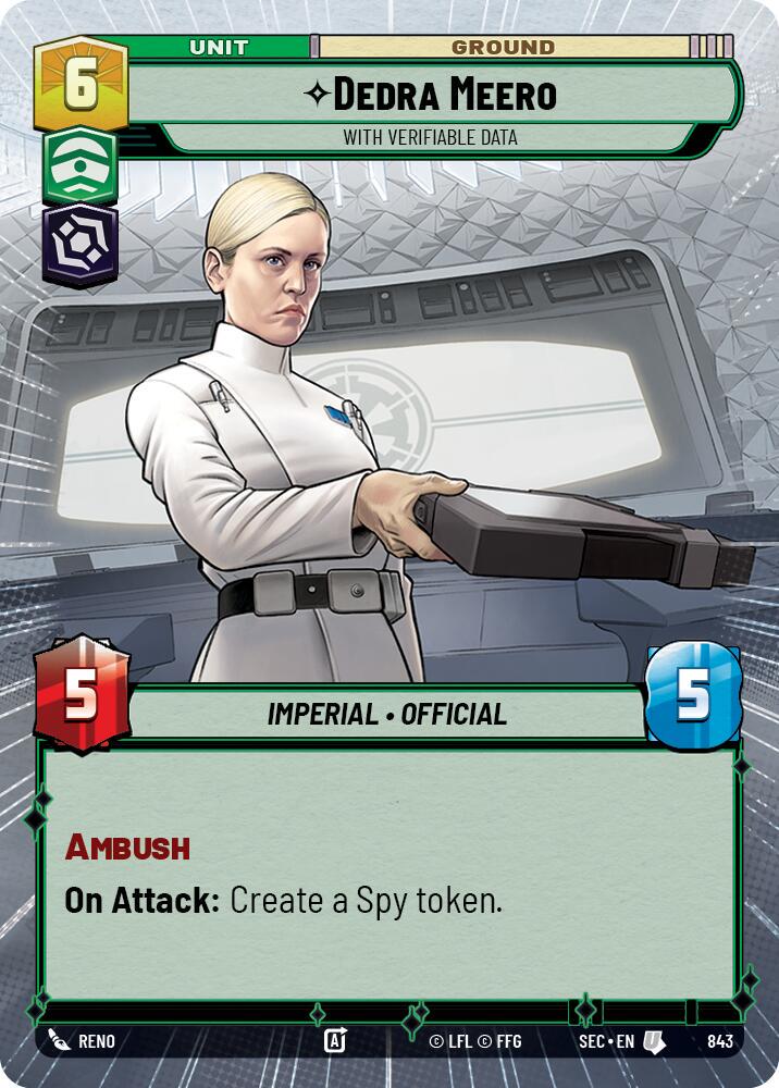 Dedra Meero - With Verifiable Data [Hyperspace Foil] #843