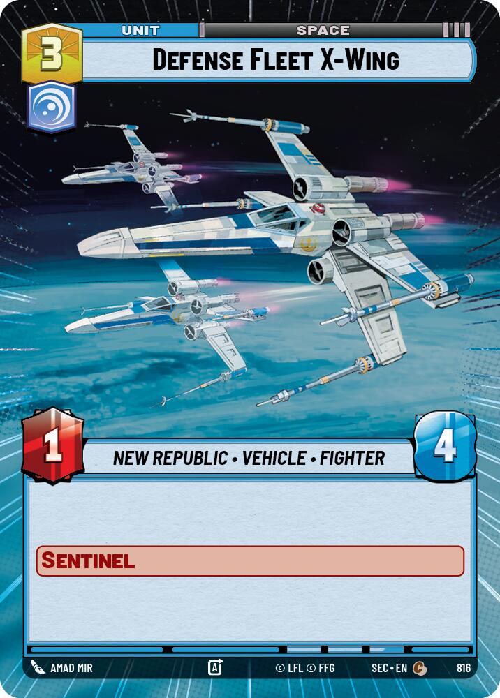 Defense Fleet X-Wing [Hyperspace Foil] #816