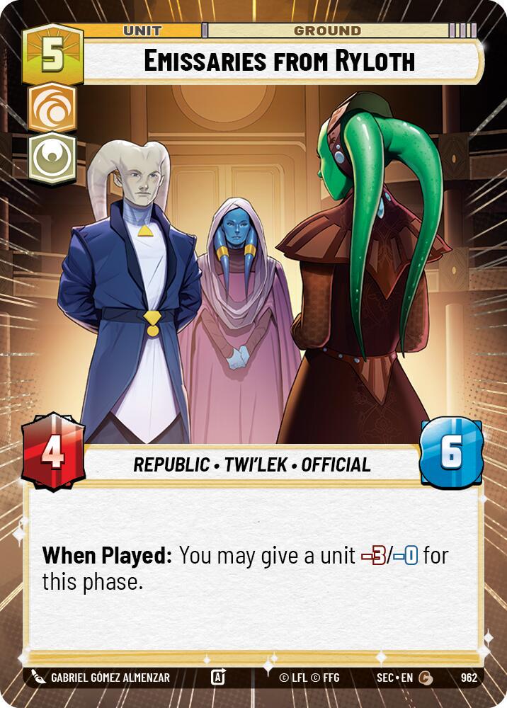 Emissaries from Ryloth [Hyperspace Foil] #962
