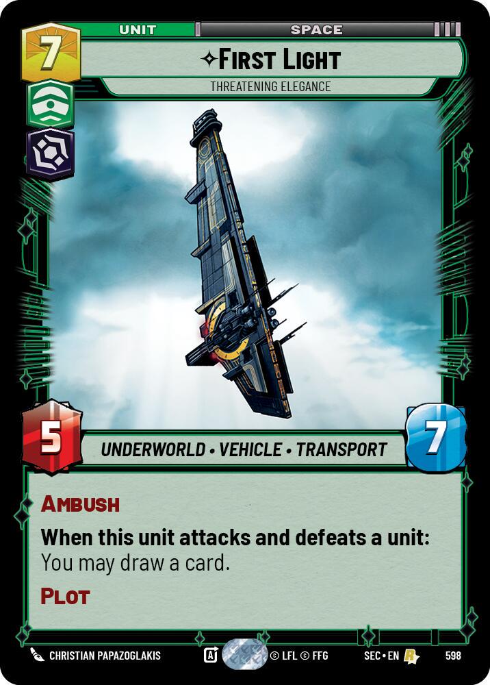 First Light - Threatening Elegance [Foil] #598