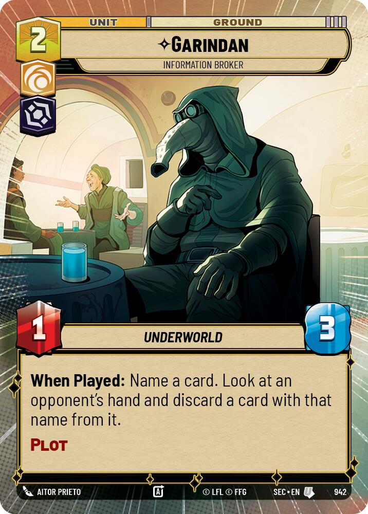 Garindan - Information Broker [Hyperspace Foil] #942