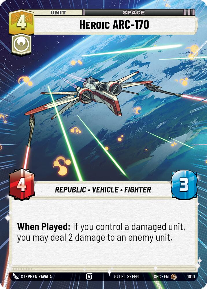 Heroic ARC-170 [Hyperspace Foil] #1010