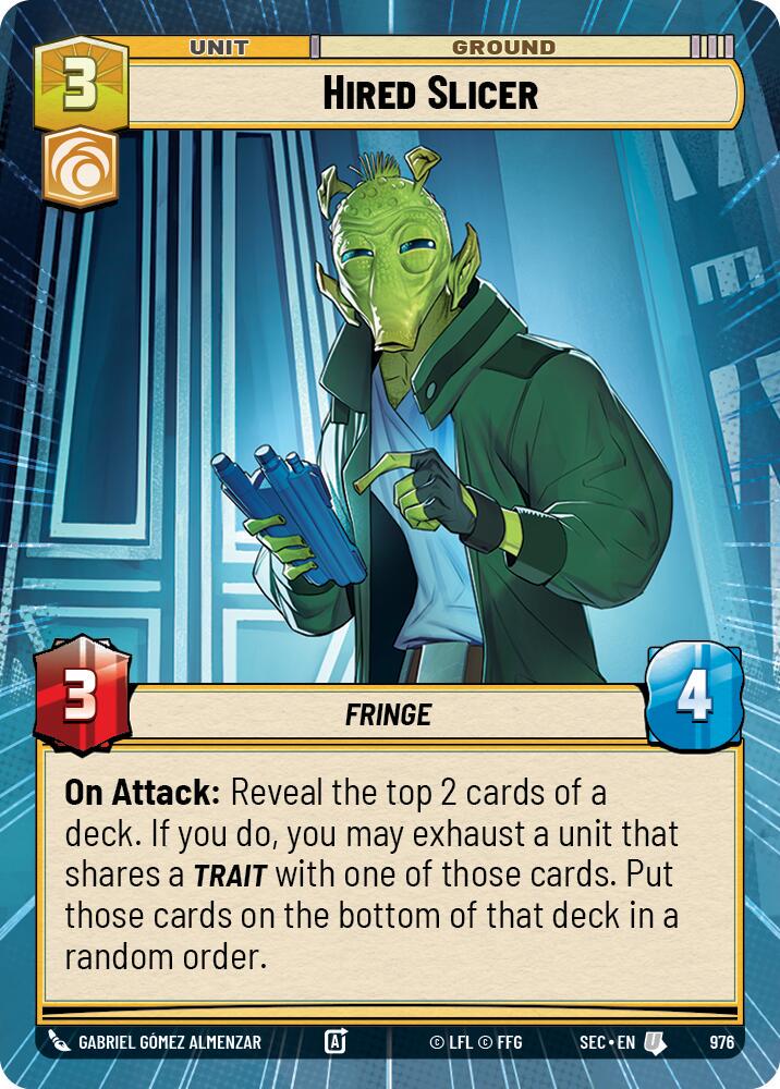 Hired Slicer [Hyperspace Foil] #976