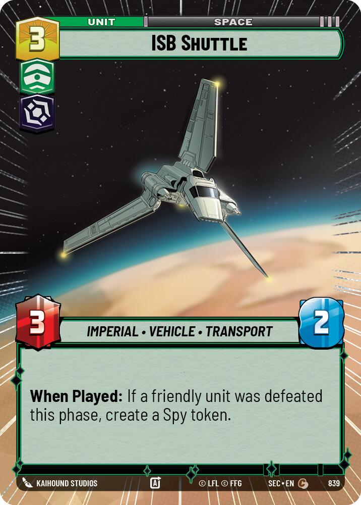 ISB Shuttle [Hyperspace Foil] #839