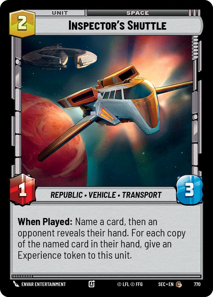 Inspector's Shuttle [Foil] #770