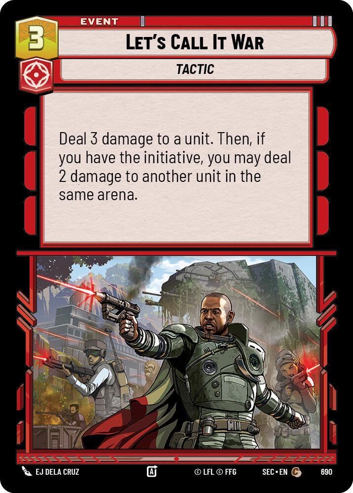 Let's Call It War [Foil] #690